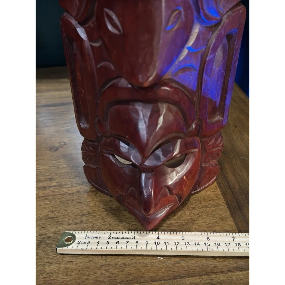 Vintage South American, Tribal Wood Mask  10 1/4